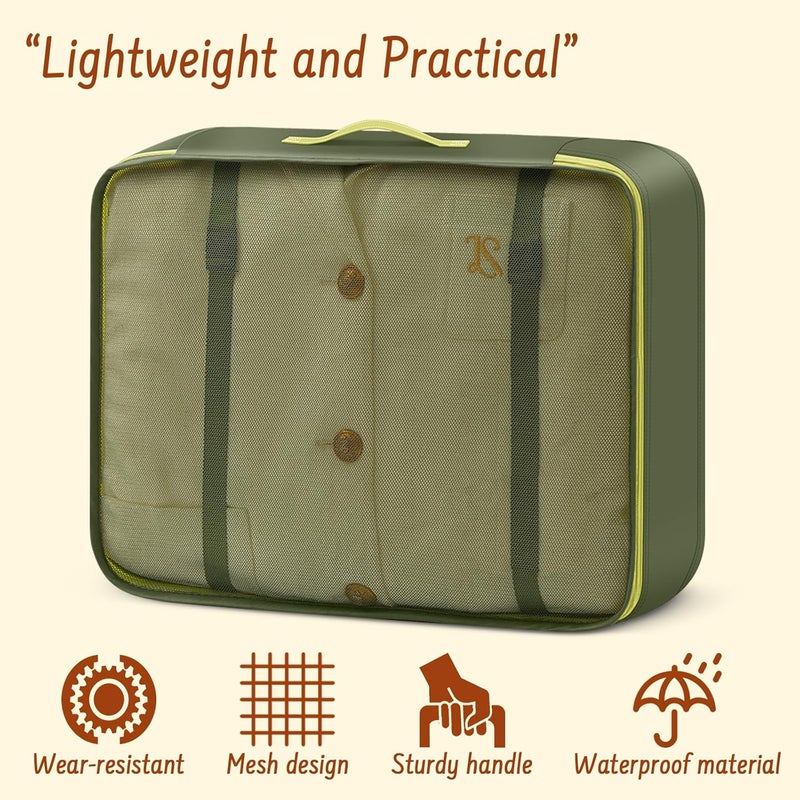 YEEYAA 8 Set Packing Cubes for Travel Suitcase Organizer Bags Luggage Packing Cubes Set Travel Essentials Accessories Gifts for Women - Image 5